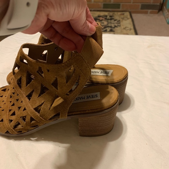 Sz 8.5 Steve Madden Estée Suede Sandals - Picture 9 of 12